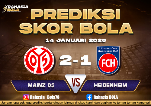 Prediksi Skor Bola Mainz 05 vs Heidenheim 14 Januari 2026