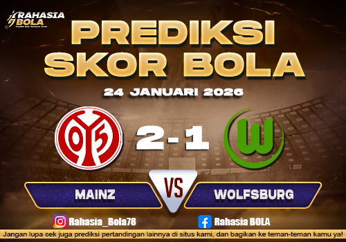 Prediksi Skor Bola Mainz vs Wolfsburg 24 Januari 2026
