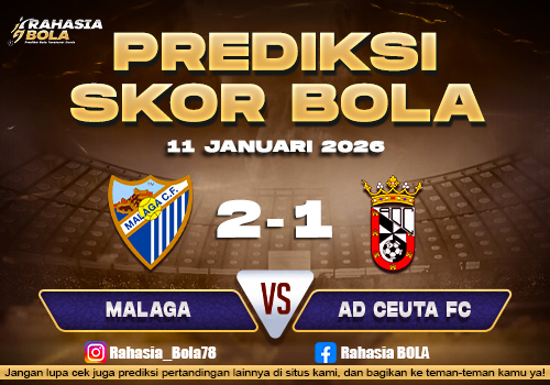 Prediksi Skor Bola Malaga vs AD Ceuta FC 11 Januari 2026