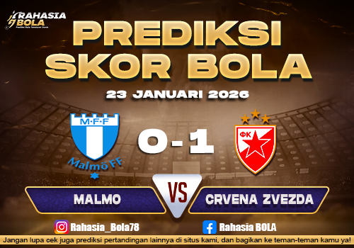 Prediksi Skor Bola Malmo vs Crvena Zvezda 23 Januari 2026