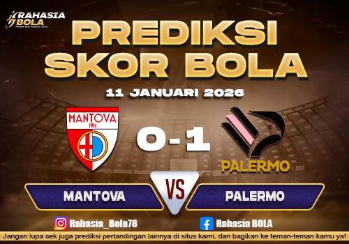 Prediksi Skor Bola Mantova vs Palermo 11 Januari 2026