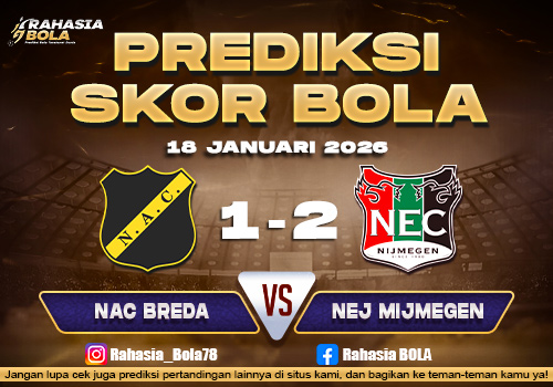Prediksi Skor Bola NAC Breda vs NEC Nijmegen 18 Januari 2026