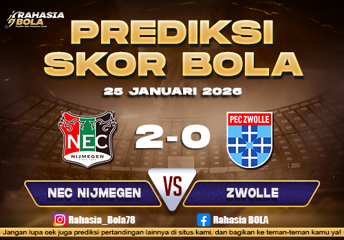 Prediksi Skor Bola NEC Nijmegen vs Zwolle 25 Januari 2026