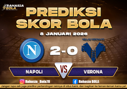 Prediksi Skor Bola Napoli vs Verona 8 Januari 2026