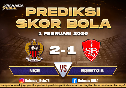 Prediksi Skor Bola Nice vs Brestois 1 Februari 2026