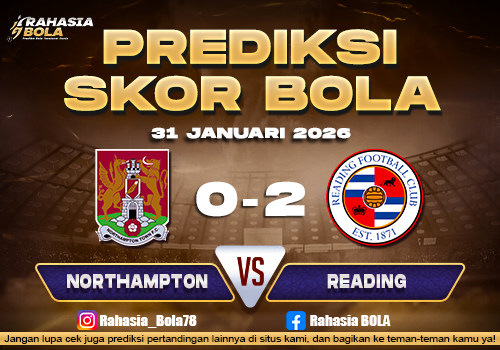 Prediksi Skor Bola Northampton vs Reading 31 Januari 2026