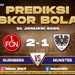Prediksi Skor Bola Nurnberg vs Munster 31 Januari 2026