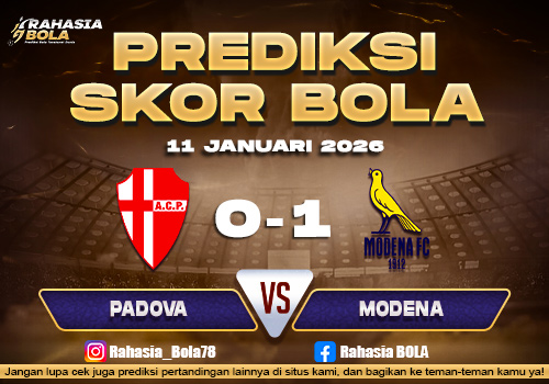 Prediksi Skor Bola Padova vs Modena 11 Januari 2026