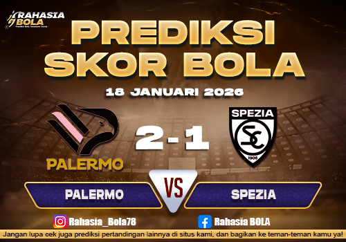 Prediksi Skor Bola Palermo vs Spezia 18 Januari 2026
