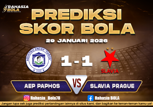 Prediksi Skor Bola Paphos vs Slavia Prague 29 Januari 2026