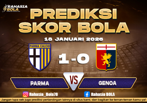 Prediksi Skor Bola Parma vs Genoa 18 Januari 2026