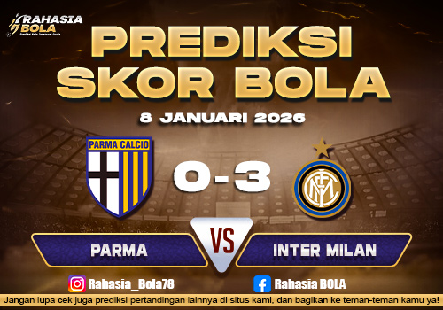 Prediksi Skor Bola Parma vs Inter Milan 8 Januari 2026