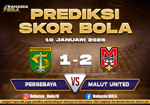 Prediksi Skor Bola Persebaya vs Malut Utd 10 Januari 2026