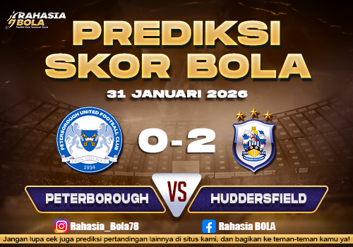 Prediksi Skor Bola Peterborough vs Huddersfield 31 Januari 2026