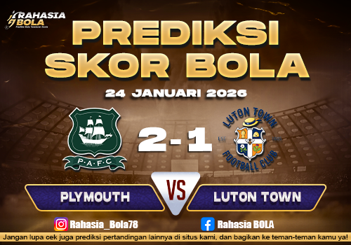 Prediksi Skor Bola Plymouth vs Luton 24 Januari 2026