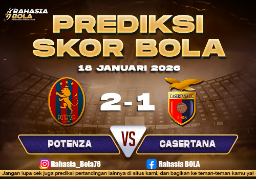Prediksi Skor Bola Potenza vs US Casertana 18 Januari 2026