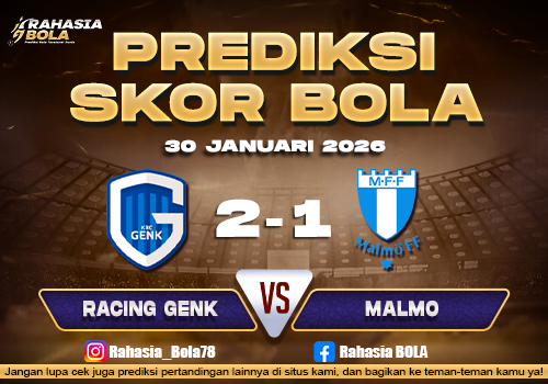 Prediksi Skor Bola Racing Genk vs Malmo 30 Januari 2026