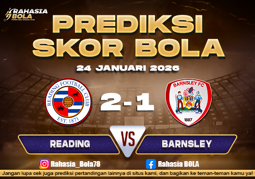 Prediksi Skor Bola Reading vs Barnsley 24 Januari 2026