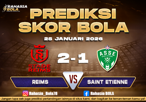 Prediksi Skor Bola Reims vs Saint Etienne 25 Januari 2026