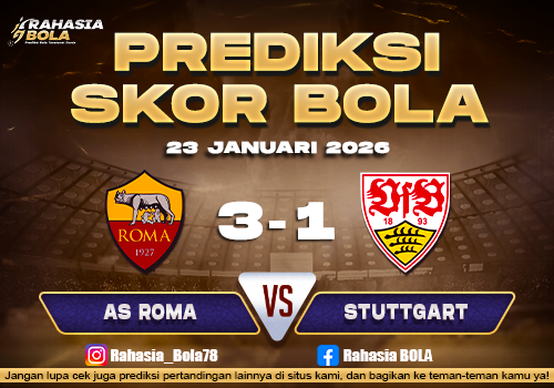 Prediksi Skor Bola Roma vs Stuttgart 23 Januari 2026