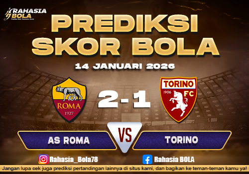 Prediksi Skor Bola Roma vs Torino 14 Januari 2026