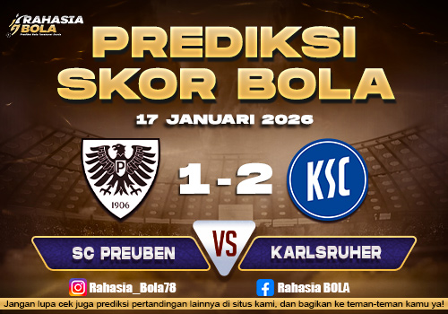Prediksi Skor Bola SC Preuben vs Karlsruher 17 Januari 2026