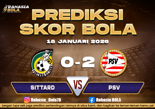 Prediksi Skor Bola Sittard vs PSV 18 Januari 2026