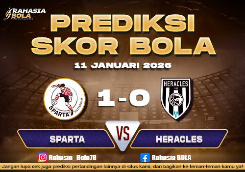 Prediksi Skor Bola Sparta vs Heracles 11 Januari 2026