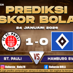 Prediksi Skor Bola St. Pauli vs Hamburg SV 24 Januari 2026