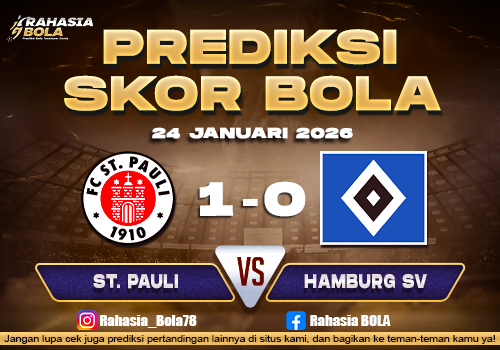 Prediksi Skor Bola St. Pauli vs Hamburg SV 24 Januari 2026