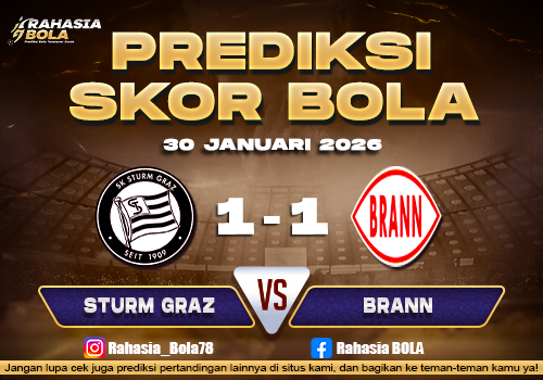 Prediksi Skor Bola Sturm Graz vs Brann 30 Januari 2026