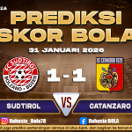 Prediksi Skor Bola Sudtirol vs Catanzaro 31 Januari 2026