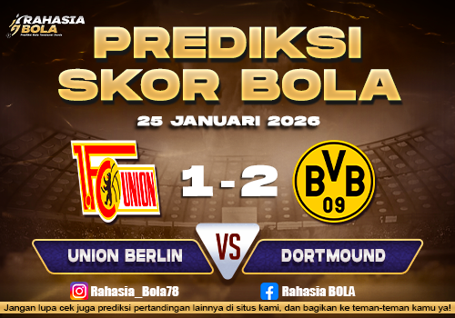 Prediksi Skor Bola Union Berlin vs Dortmund 25 Januari 2026