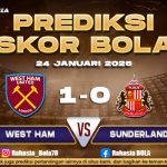 Prediksi Skor Bola West Ham vs Sunderland 24 Januari 2026