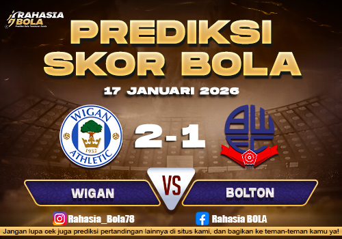 Prediksi Skor Bola Wigan vs Bolton 17 Januari 2026