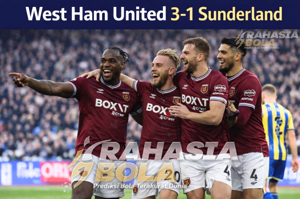 West Ham Hancurkan Sunderland 3-1: Kebangkitan The Hammers