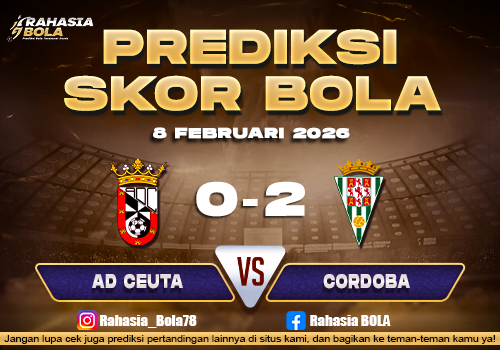 Prediksi Skor Bola AD Ceuta vs Cordoba 8 Februari 2026