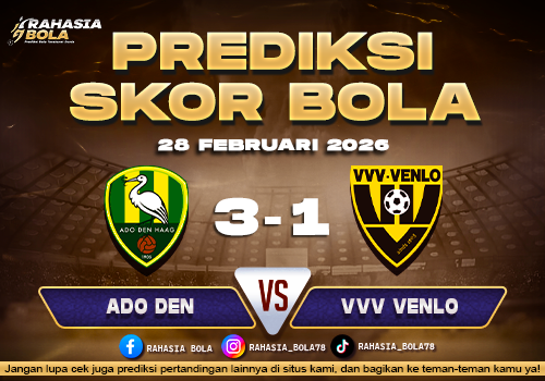 Prediksi Skor Bola ADO Den vs VVV Venlo 28 Februari 2026