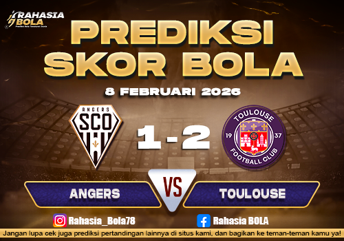 Prediksi Skor Bola Angers vs Toulouse 8 Februari 2026