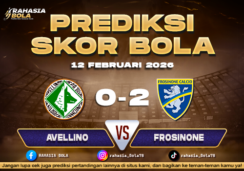 Prediksi Skor Bola Avellino vs Frosinone 12 Februari 2026