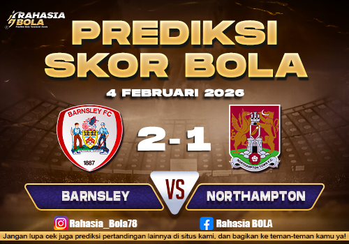 Prediksi Skor Bola Barnsley vs Northampton 4 Februari 2026
