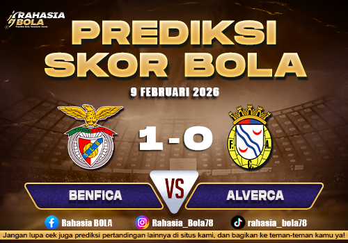 Prediksi Skor Bola Benfica vs Alverca 9 Februari 2026