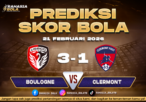 Prediksi Skor Bola Boulogne vs Clermont 21 Februari 2026