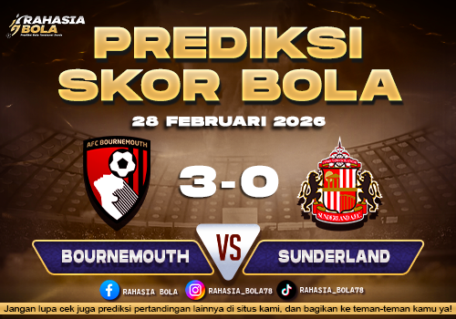Prediksi Skor Bola Bournemouth vs Sunderland 28 Februari 2026