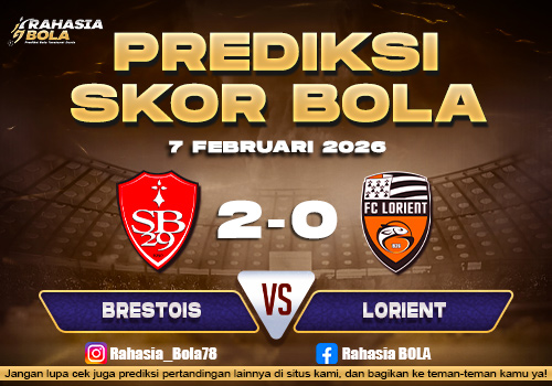 Prediksi Skor Bola Brestois vs Lorient 7 Februari 2026