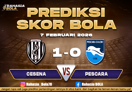 Prediksi Skor Bola Cesena vs Pescara 7 Februari 2026