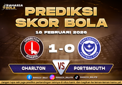 Prediksi Skor Bola Charlton vs Portsmouth 18 Februari 2026