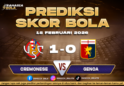 Prediksi Skor Bola Cremonese vs Genoa 15 Februari 2026