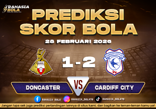 Prediksi Skor Bola Doncaster vs Cardiff 28 Februari 2026
