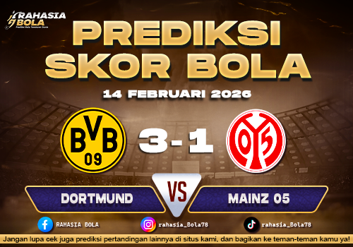 Prediksi Skor Bola Dortmund vs Mainz 14 Februari 2026
